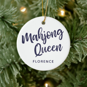 Décoration En Céramique Reine Mahjong personnalisée