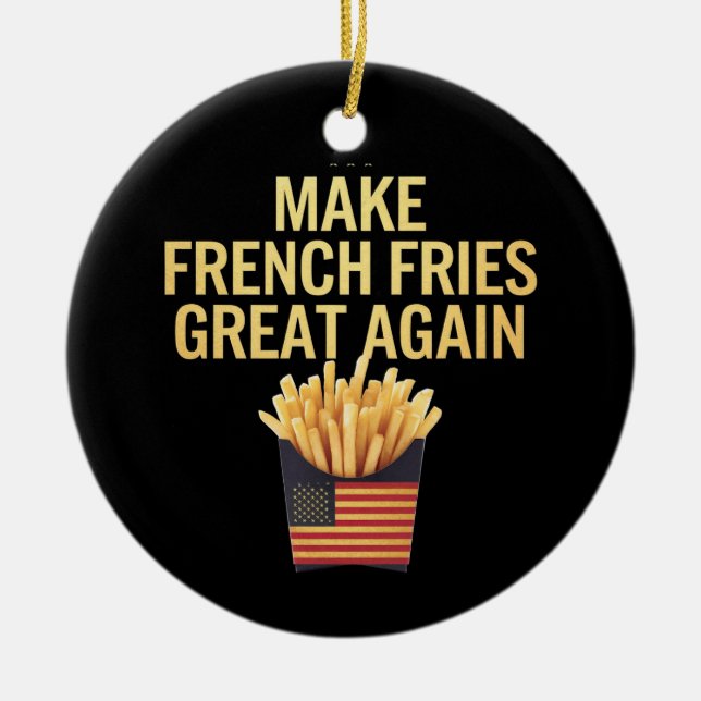 Décoration En Céramique Rendre Les Fries Françaises Super À Nouveau Délici (Devant)