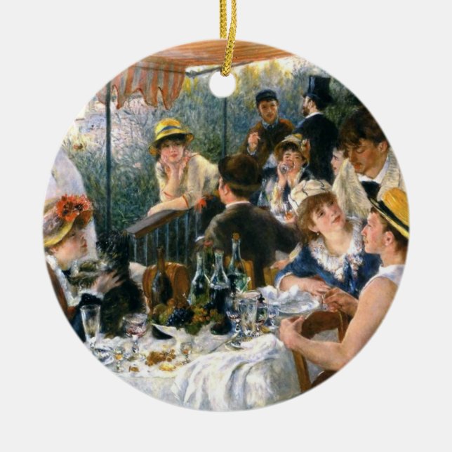 Décoration En Céramique Renoir, "Déjeuner de la fête nautique" (Devant)