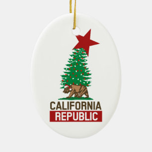 Décoration En Céramique République de fête de la Californie pour les