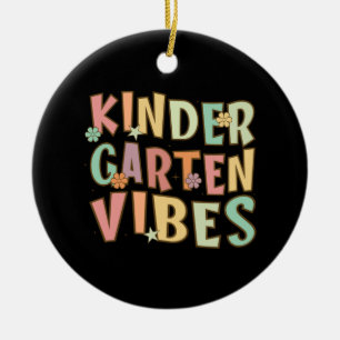 Décoration En Céramique Retour À L'École Maternelle Vibes Retro Enseignant