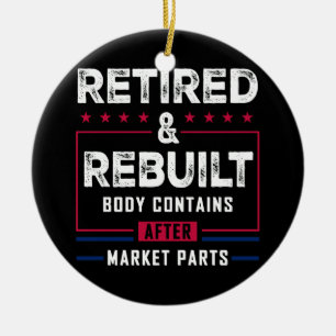 Décoration En Céramique Retraité Corps reconstruit Hip Knee Bone Joint Rep