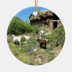 Décoration En Céramique Retraite de chèvres
