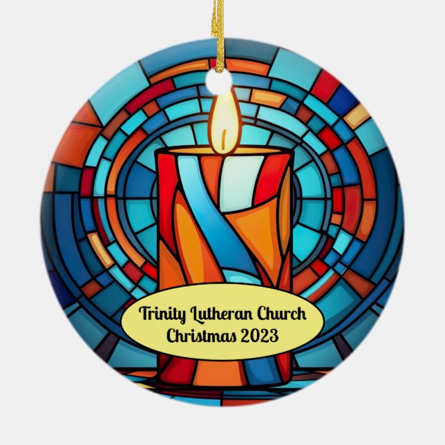 Décoration En Céramique Rétro 60s bougie commémorative (Dos)