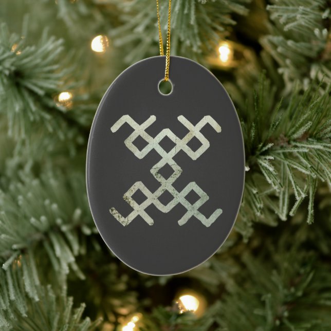 Décoration En Céramique Rétro Baltique Motif Changement Main traditionnell (Arbre)