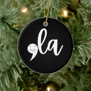 Décoration En Céramique Retro Cat Comma La Kamala Harris 2024 Election