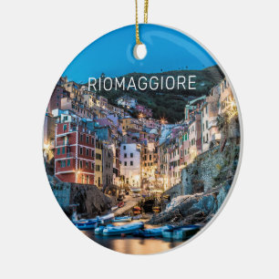 Décoration En Céramique Riomaggiore Cinque Terre La Spezia Italie Panorama