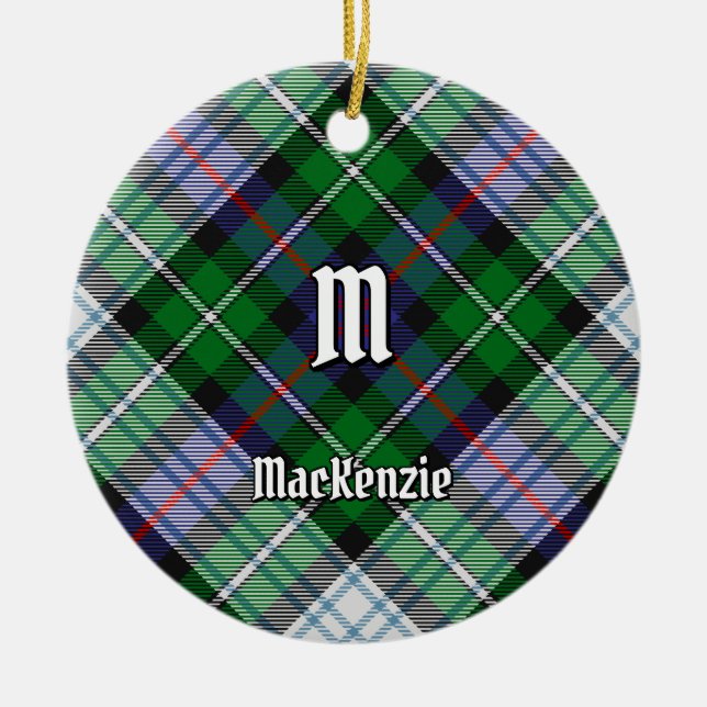 Décoration En Céramique Robe Clan MacKenzie Tartan Ornament en céramique (Devant)