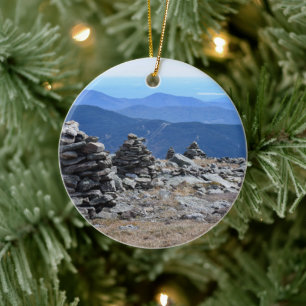 Décoration En Céramique Rock Cairns New Hampshire Round Orament