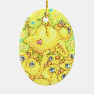 Décoration En Céramique ROCK & ROLL CHICK, PRINTEMPS MOSH PIT ORNAMENT Ova