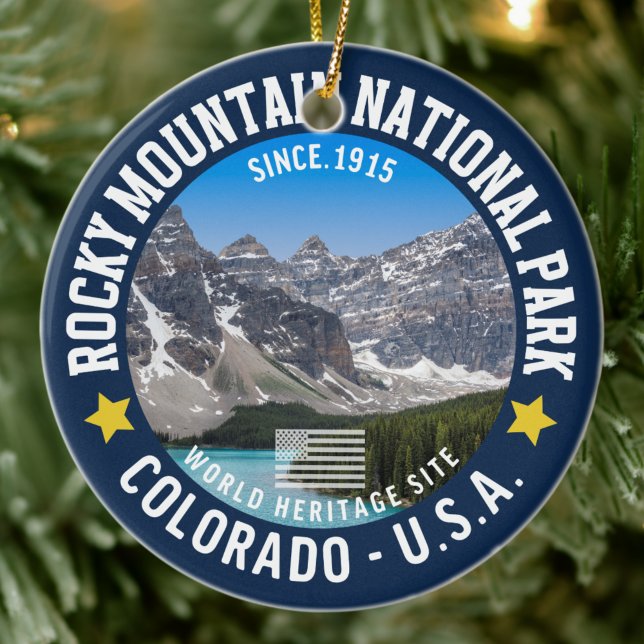 Décoration En Céramique Rocky Mountain Landscape – Travel Photography  (Créateur téléchargé)