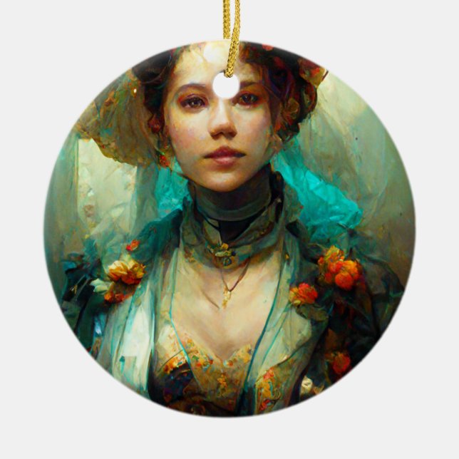 Décoration En Céramique Rococo Future Imaginaire Sci-Fi (Devant)