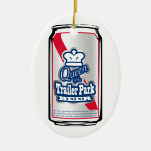 Décoration En Céramique Roi/Reine de l'ornement de bière de parc de remorq