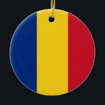 Décoration En Céramique Romania Flag<br><div class="desc">Romania Flag</div>
