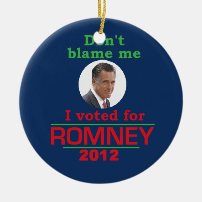 Décoration En Céramique Romney ne me blâment pas (Devant)