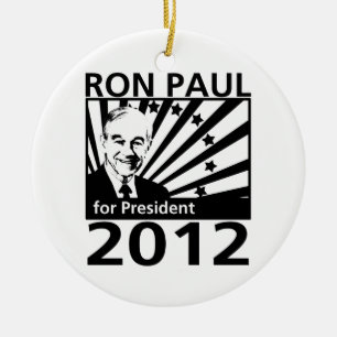 Décoration En Céramique Ron Paul pour le président 2012