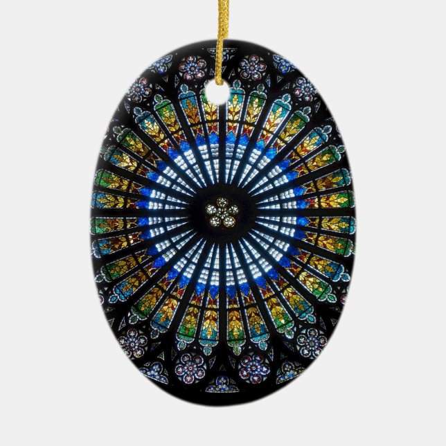 Décoration En Céramique Rose en verre tendu à Strasbourg (Devant)