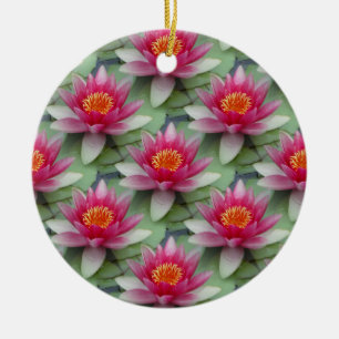Décoration En Céramique Rose Lotus Water Lily