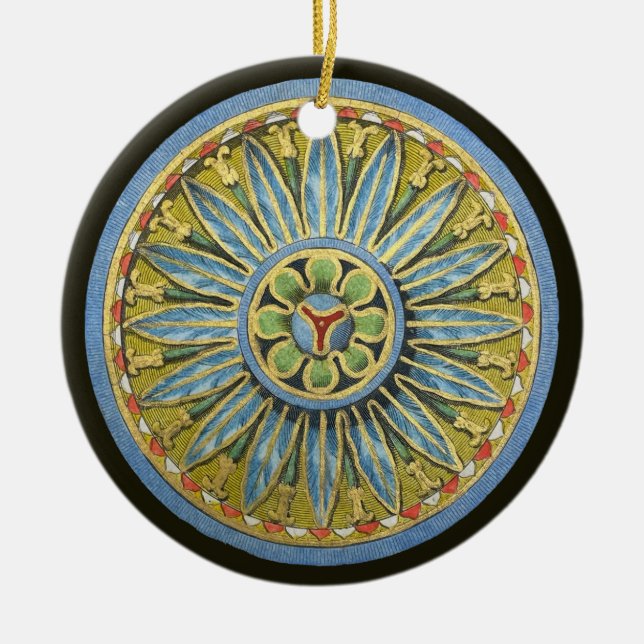 Décoration En Céramique Rosette architecturale antique n° 2 (Devant)