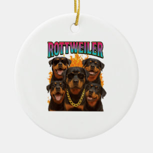 Décoration En Céramique Rottweiler