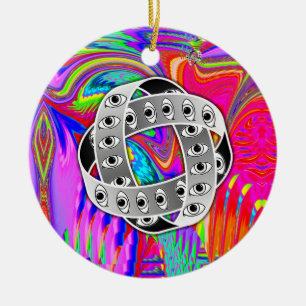 Décoration En Céramique Roue à deux côtés d'Ezekiel