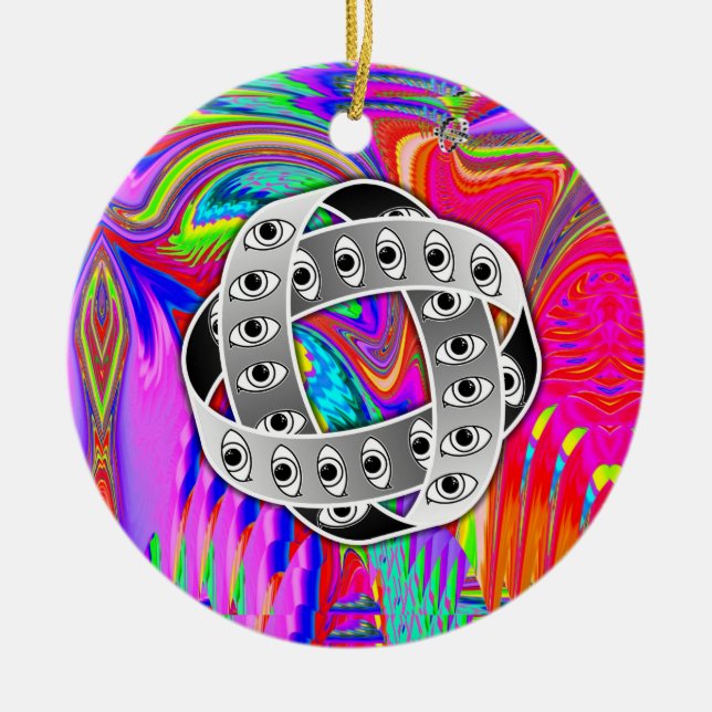 Décoration En Céramique Roue à deux côtés d'Ezekiel (Devant)