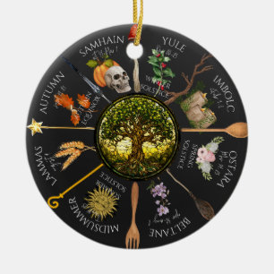 Décoration En Céramique Roue magique de l'année