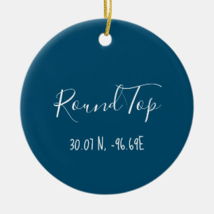 Décoration En Céramique Round Top Texas Ornament