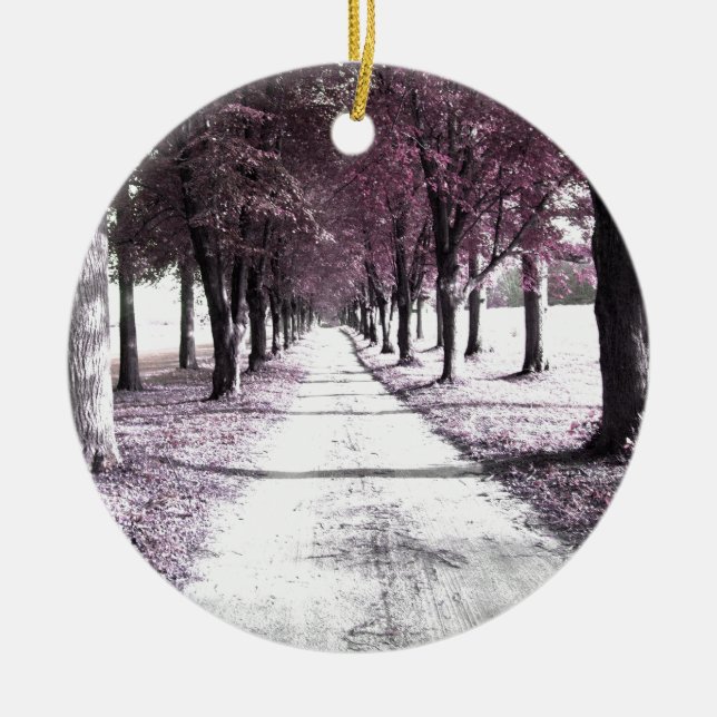 Décoration En Céramique route rose de Forrest Gump (Devant)