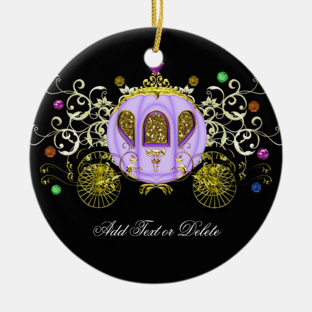 Décoration En Céramique Royal Mardi Gras Carriage - SRF (Devant)