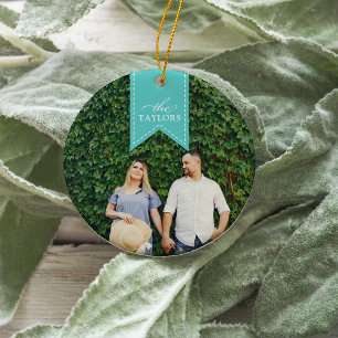 Décoration En Céramique Ruban Aqua   Photo de vacances