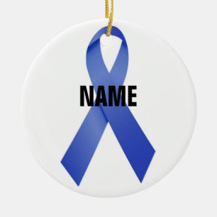 Décoration En Céramique Ruban du Colon Cancer Memorial