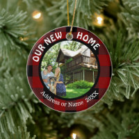 Rustic Plaid NOTRE NOUVELLE MAISON (ou autre texte