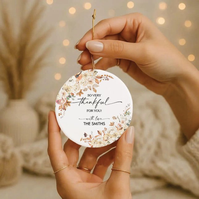 Décoration En Céramique Rustic Pumpkins Thanksgiving Dinner Ornament  (Créateur téléchargé)