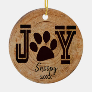 Décoration En Céramique Rustique - Joy Puppy Paw