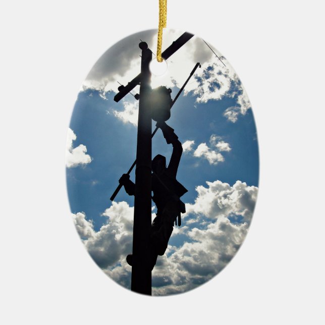 Décoration En Céramique Rusty the Lineman Ornament (Devant)