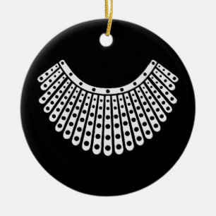 Décoration En Céramique Ruth Bader Ginsburg, collaire de dissidence RBG