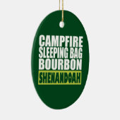 Décoration En Céramique Sac couché de feu de camp Bourbon Shenandoah (Droite)