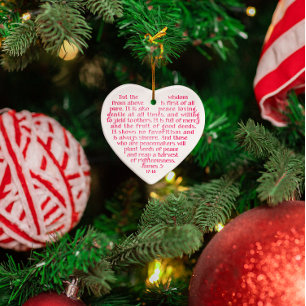 Décoration En Céramique Sagesse en haut d'ornement personnalisé