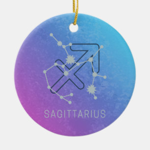 Décoration En Céramique Sagittaire Zodiaque Horoscope Star Constellation