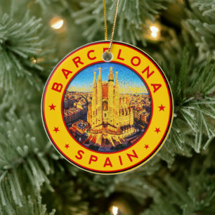 Décoration En Céramique Sagrada Familia Barcelone
