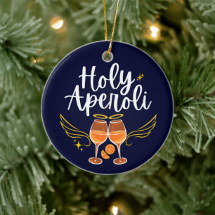 Décoration En Céramique Saint Aperoli Drôle Tendance Aperol Spritz Déclara