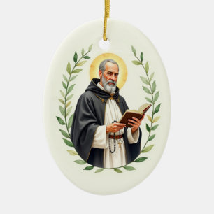 Décoration En Céramique Saint Dominique que la paix et les bénédictions de