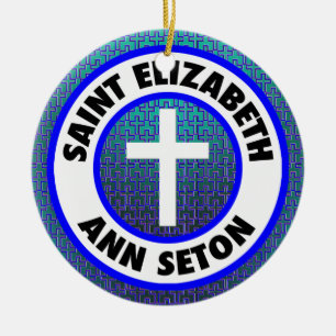 Décoration En Céramique Saint Elizabeth Ann Seton