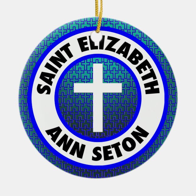 Décoration En Céramique Saint Elizabeth Ann Seton (Devant)