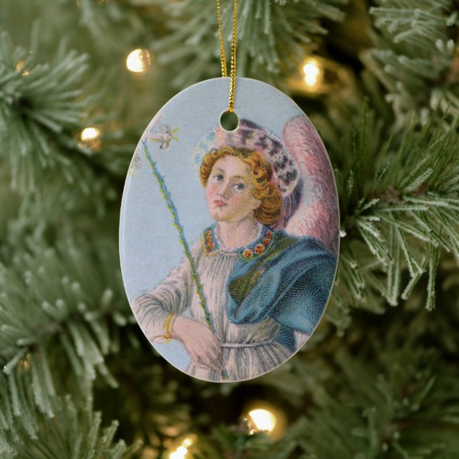 Décoration En Céramique Saint Gabriel l'Archange (détail ; M 017) (Arbre)