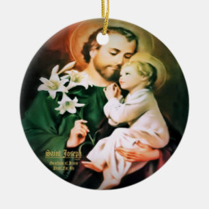 Décoration En Céramique Saint Joseph, Gardien de Jésus