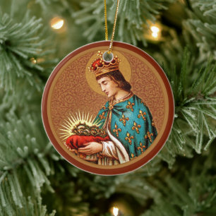 Décoration En Céramique Saint Louis IX (Détail; ‘Médaillon’ uniquement; BK