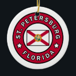 Décoration En Céramique Saint-Pétersbourg, Floride<br><div class="desc">St Petersburg Floride</div>