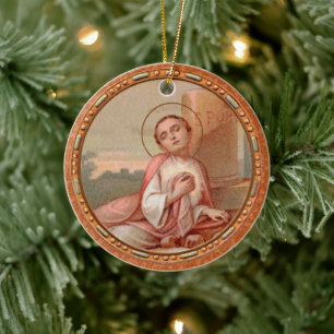Décoration En Céramique Saint Tarcisius de Rome Médaillon (BF 004)